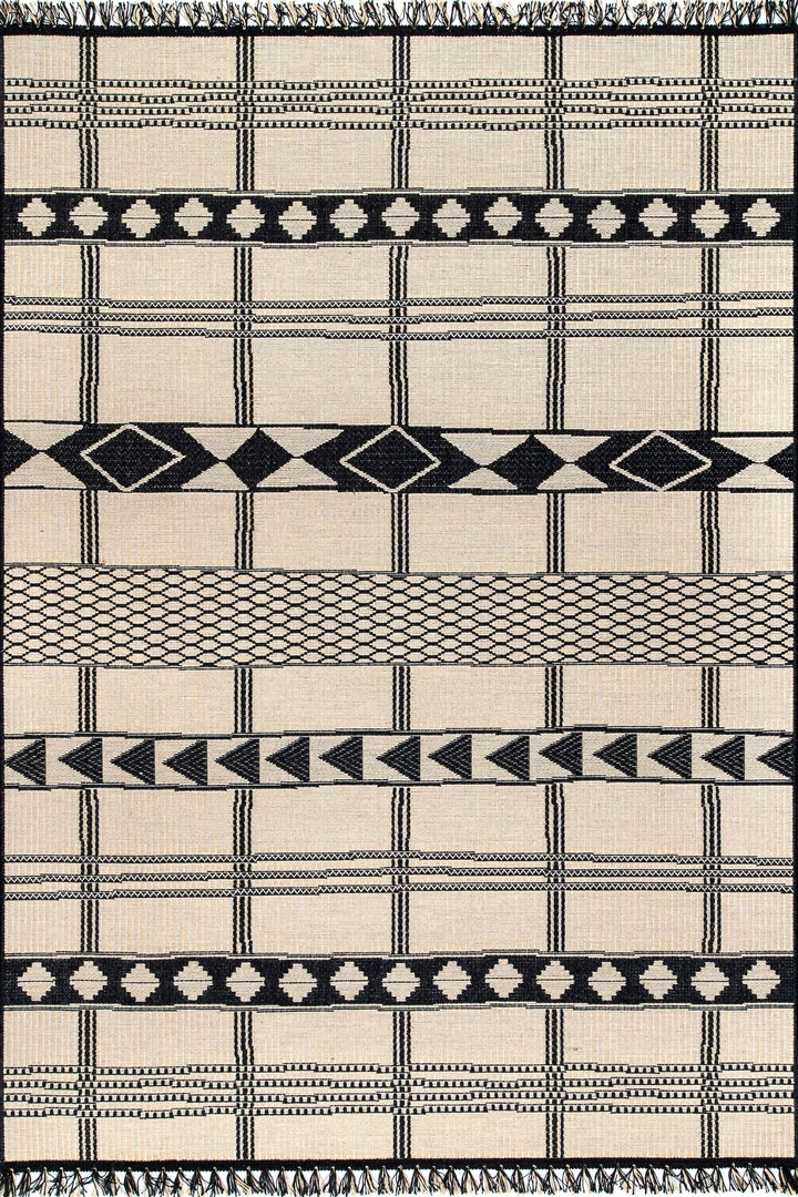 Charles Geometric Indoor Outdoor Rugs 8337 Wool Jute - Click Image to Close