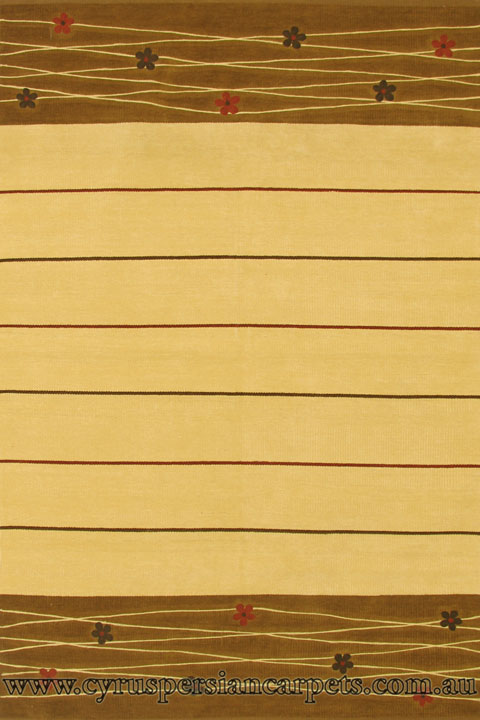 Dhoni Dhurrie Flatweave Rug 27146 Gold - Click Image to Close