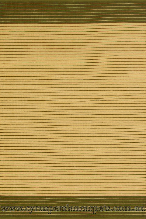 Dhoni Dhurrie Flatweave Rug 27618 Green - Click Image to Close