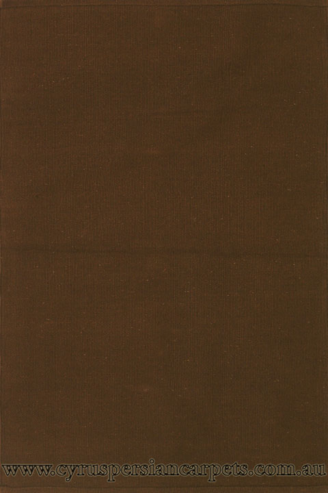 Dhurry Sachin Flatweave Rug 74 Brown - Click Image to Close