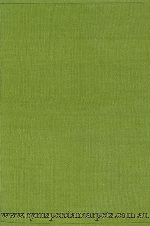 Dhurry Sachin Flatweave Rug 58 Green - Click Image to Close
