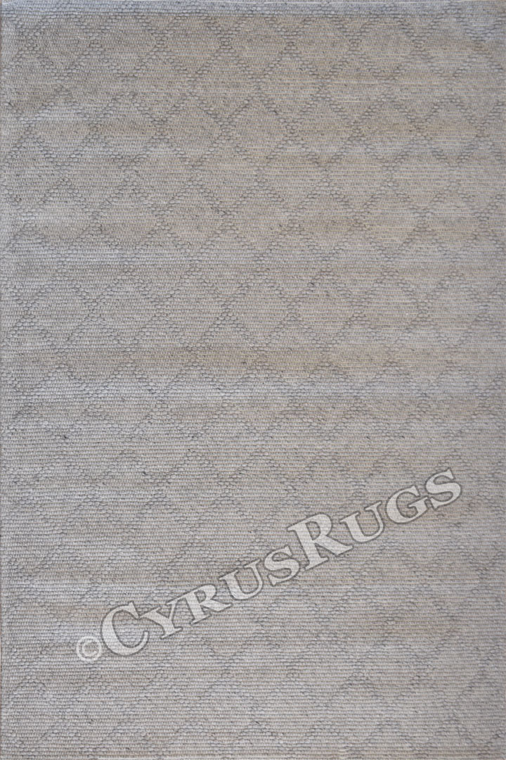 Hampton Hand Woven Wool Flat Weave Rugs 5792 Silver - Click Image to Close