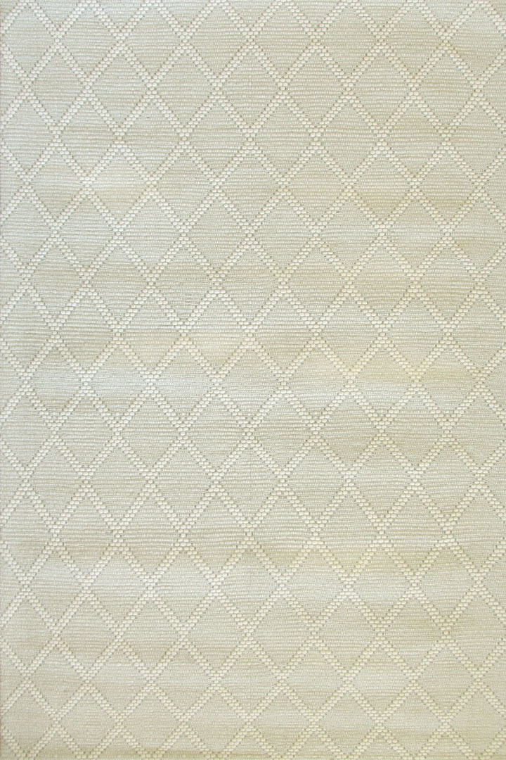 Hampton Hand Woven Wool Flat Weave Rugs 5832 Ivory - Click Image to Close