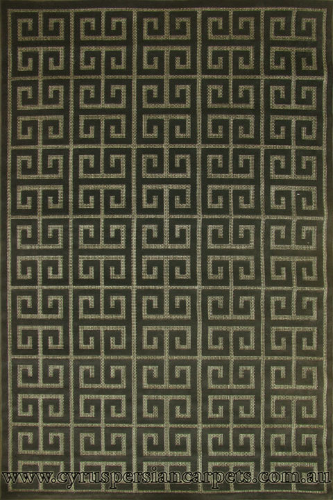 Marco Flatweave Geometric Rug 3286F Black Charcoal LG - Click Image to Close