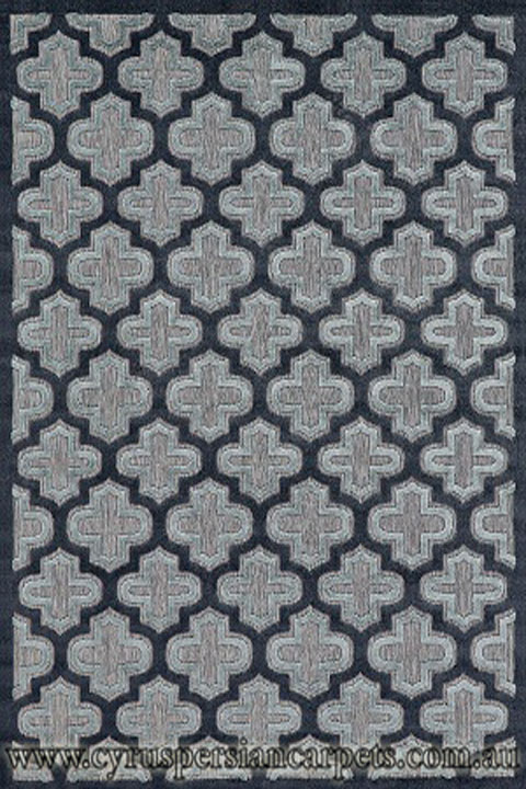 Marco Flatweave Trellis Design Rug 3284F-BLKCHL - Click Image to Close