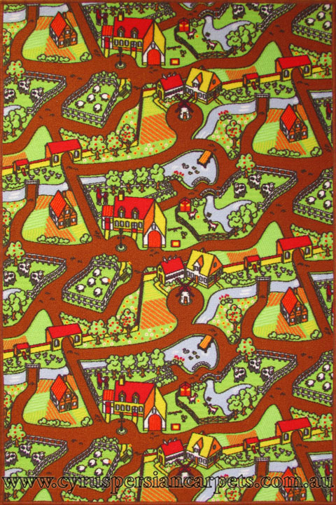 Farm Track Kids Rugs - Click Image to Close