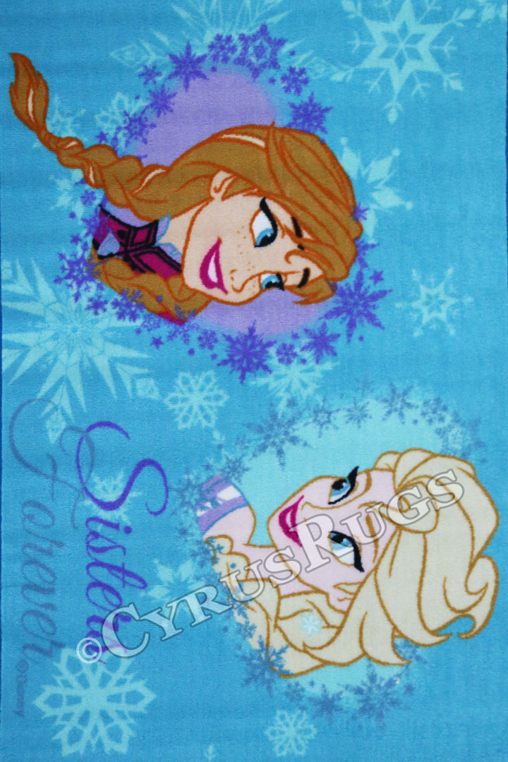 Disney Frozen Sisters Forever Kids Rug - Click Image to Close
