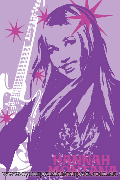 Disney Hannah Montana Kids Rug - Click Image to Close