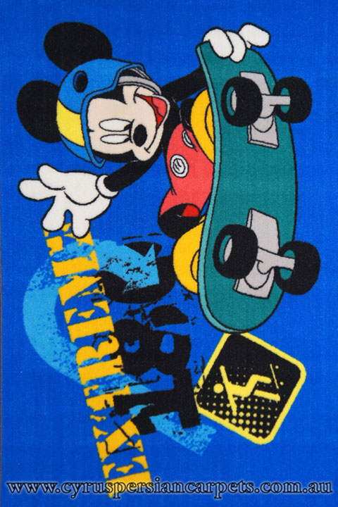 Disney Mickey Mouse Skate Rug - Click Image to Close