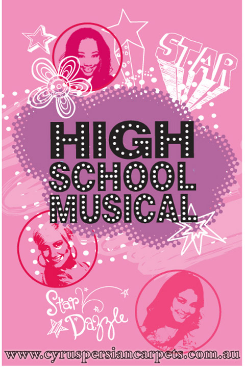 Disney High School Musical Kids Rug - Click Image to Close