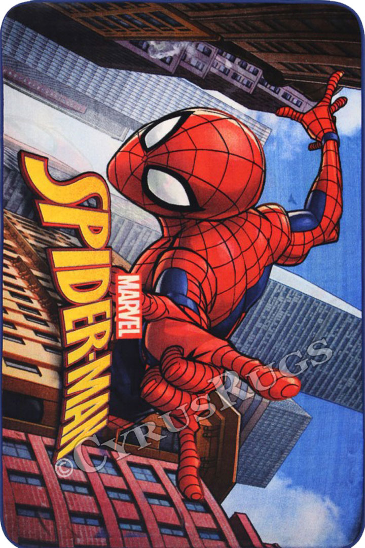 Premium Licensed Spider-Man City Kids Rugs - Click Image to Close