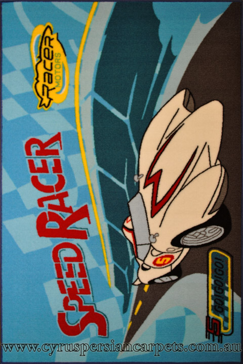 Disney Speed Racer Go Go Go Kids Rug - Click Image to Close