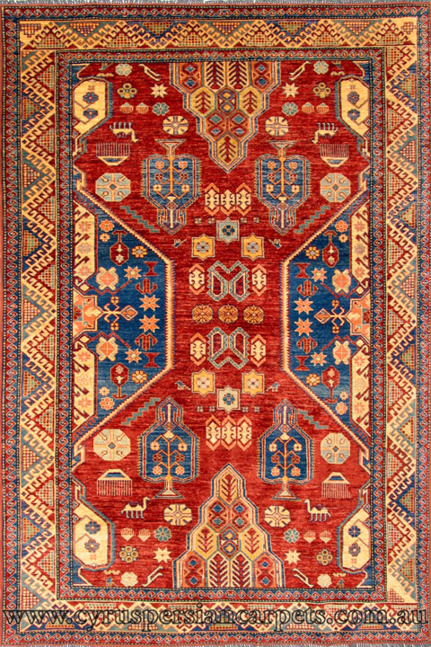 Gazni Oriental Hand Knotted Wool Rug - Click Image to Close