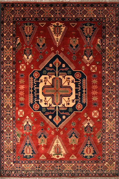 Maltabaf Medallion Hand Knotted Wool Rug - Click Image to Close