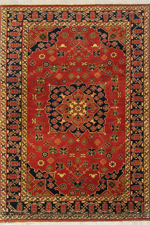 Maltabaf Medallion Hand Knotted Wool Rug - Click Image to Close