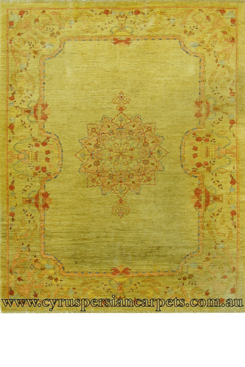 Tolidi Medallion Hand Knotted Wool Rug - Click Image to Close