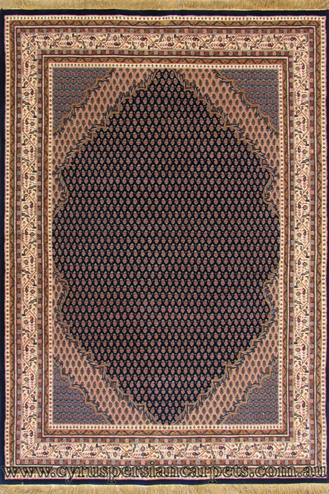 Mir Oriental Hand Knotted Wool Rug - Click Image to Close