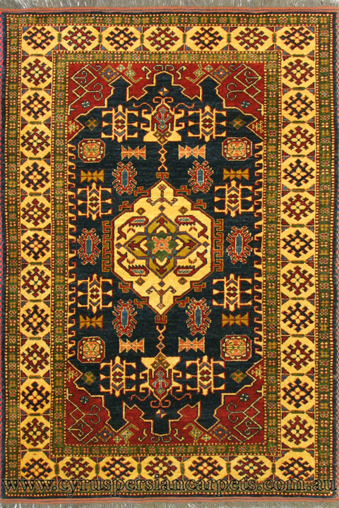 Gazni Medallion Hand Knotted Wool Rug - Click Image to Close