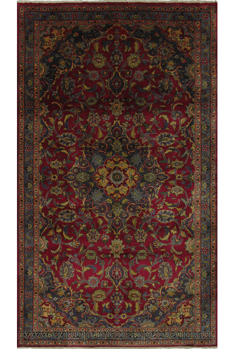 Kashmar Medallion Hand Knotted Wool Rug - Click Image to Close