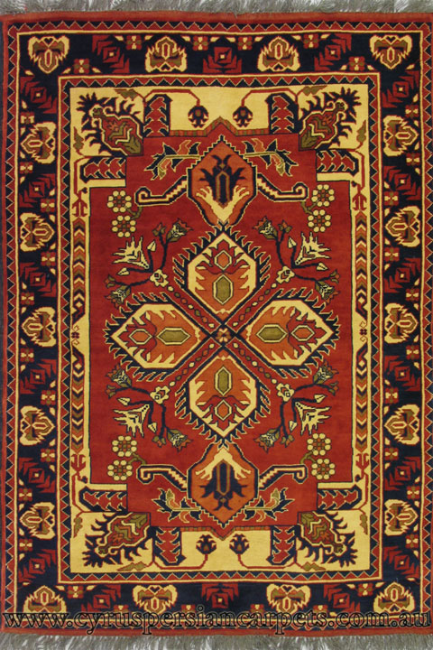Maltabaf Medallion Hand Knotted Wool Rug - Click Image to Close