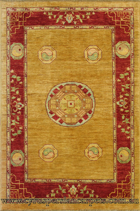 Tolidi Medallion Hand Knotted Wool Rug - Click Image to Close
