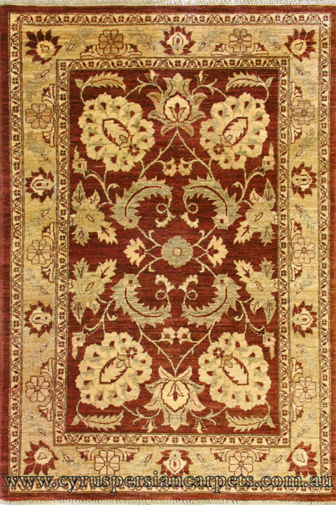 Tolidi Floral Hand Knotted Wool Rug - Click Image to Close