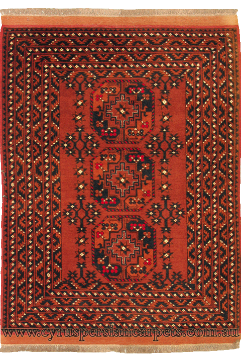 Gazni Geometric Hand Knotted Wool Rug - Click Image to Close