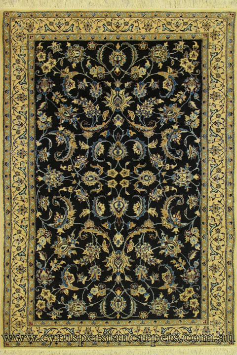 Habibian Oriental Hand Knotted Wool & Silk Rug - Click Image to Close
