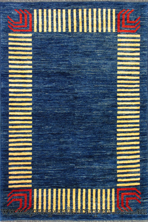Tolidi Border Hand Knotted Wool Rug - Click Image to Close