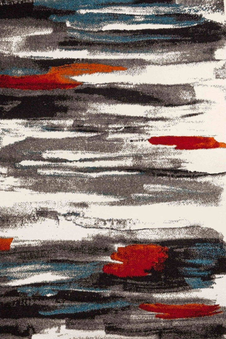 Amore Modern Striped Rugs 20701-95 - Click Image to Close
