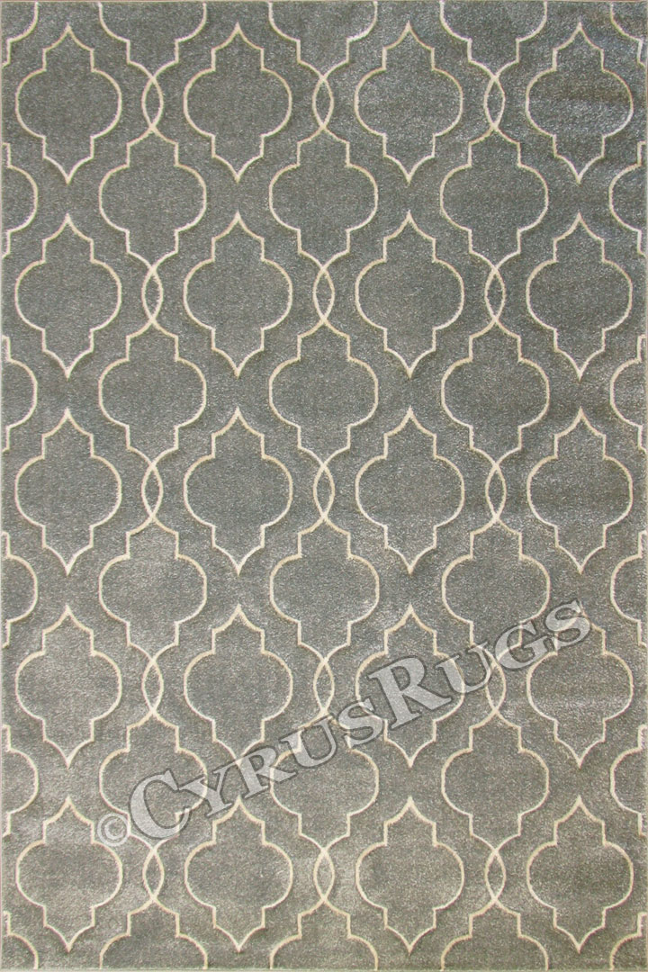 Boston Modern Trellis Rugs E337 L. Grey L. Grey - Click Image to Close