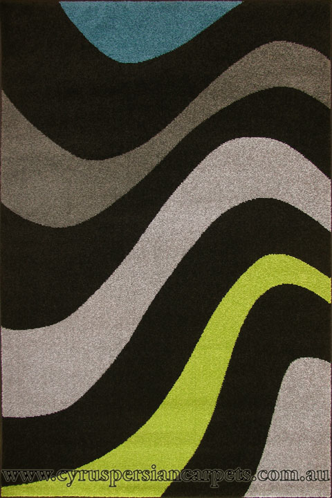 Cielo Modern Wavy Rug 98-AL14 - Click Image to Close