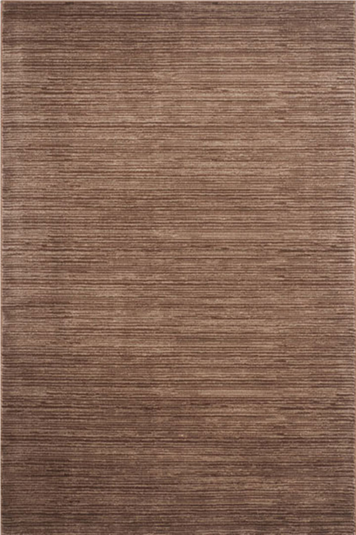 Domenico Modern Plain Rugs B066A Brown Brown - Click Image to Close