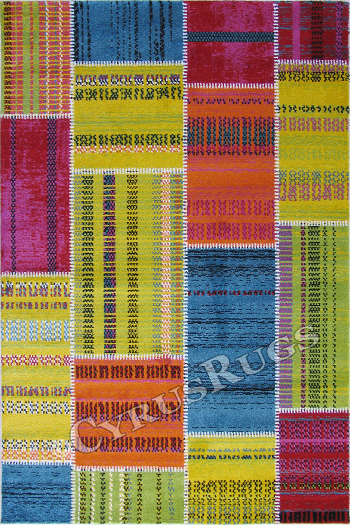 Esatto Modern Patchwork Rugs B841B-0029 - Click Image to Close