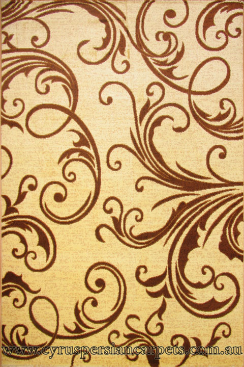 Hawaii Floral Rug 2366 Cream - Click Image to Close