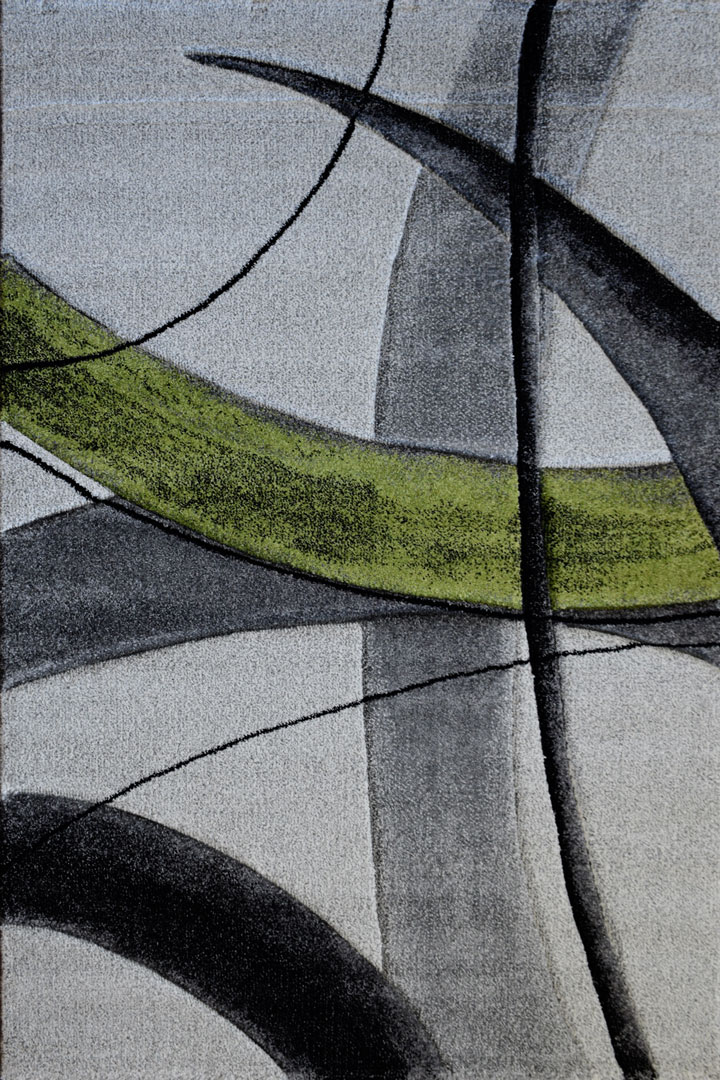 Love Modern Abstract Rugs 22090 Green Emerald - Click Image to Close