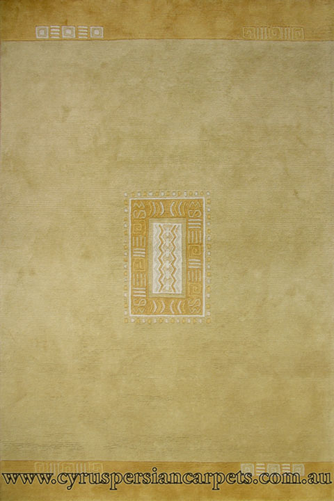 Indo Nepal Wool Modern Abstract Rug IN04 - Click Image to Close