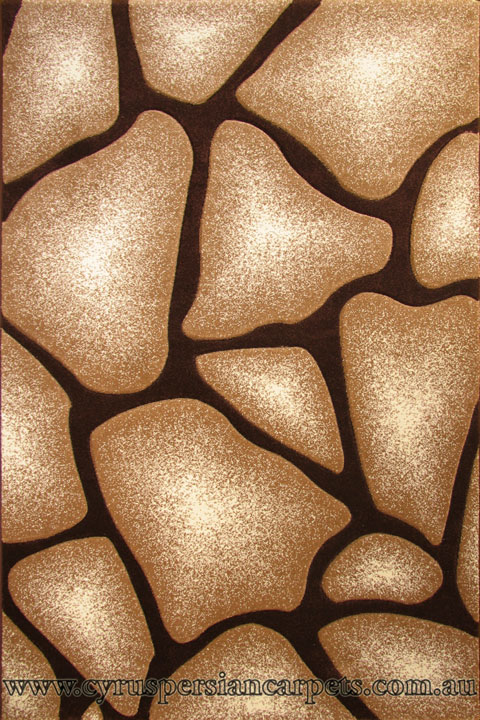 Paris Modern Abstract Rug 5142 Brown Beige - Click Image to Close