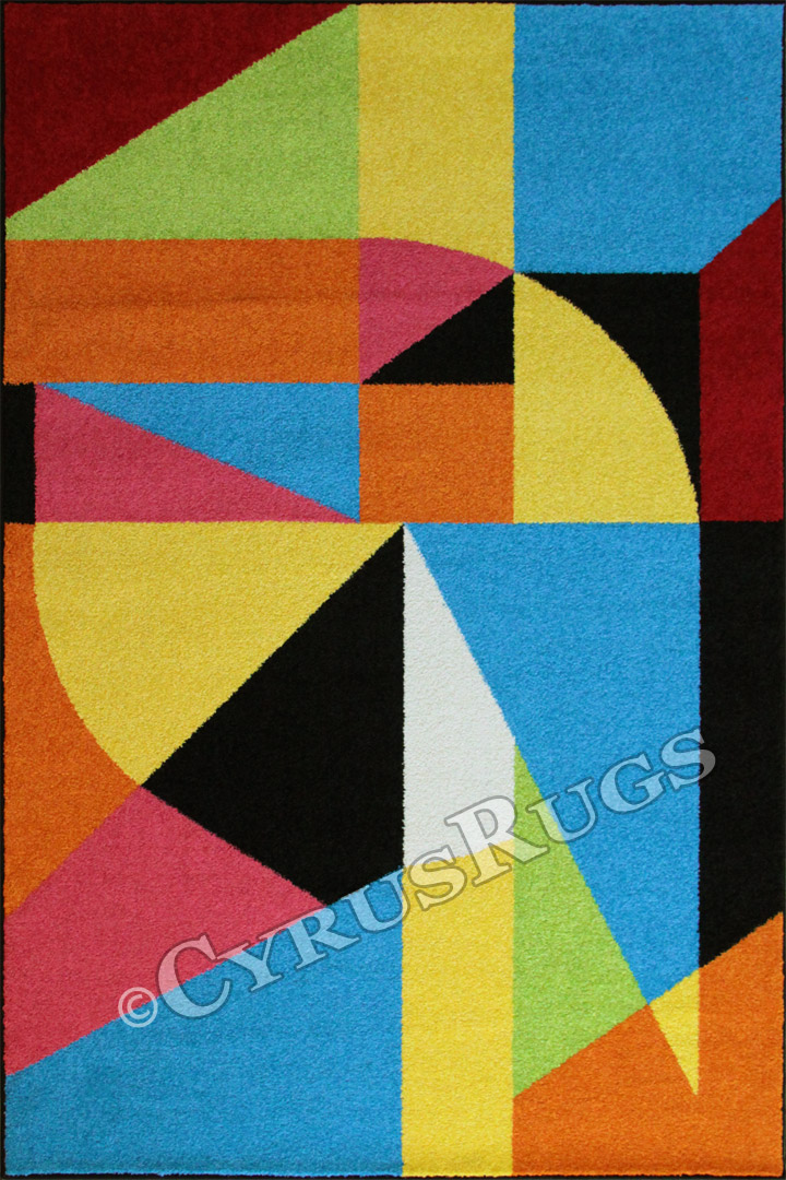 Picasso Modern Abstract Rug 22X - Click Image to Close