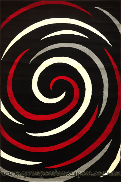 Surf Modern Circle Design Rug 2581RS - Click Image to Close
