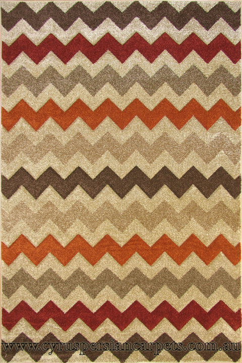 Vento Modern Chevron Stripe Rug 1030W - Click Image to Close