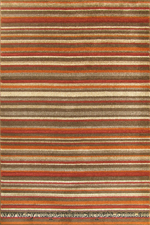 Vento Modern Striped Rug 2525N - Click Image to Close