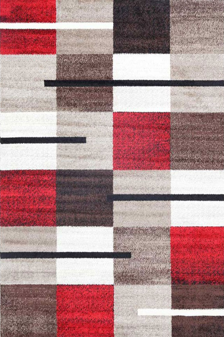 Attila Modern Square Pattern Rugs 25022-70 - Click Image to Close