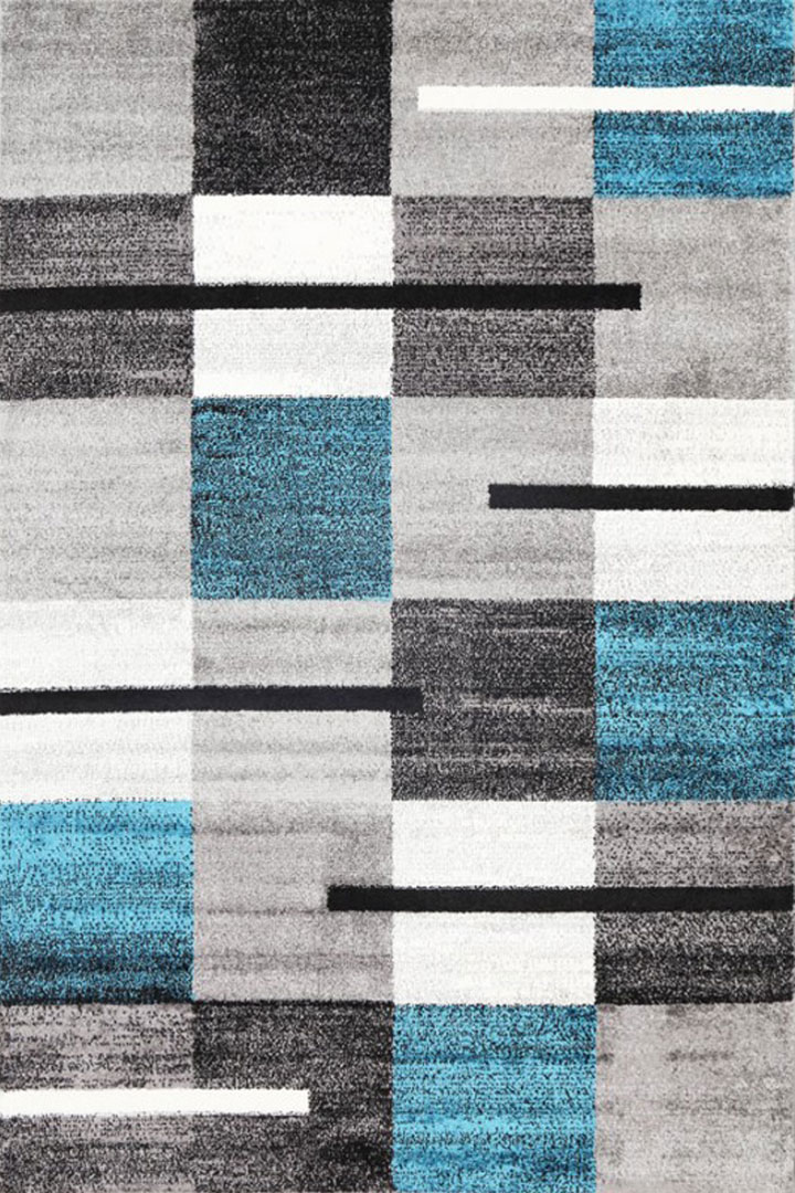 Attila Modern Square Pattern Rugs 25022-95 - Click Image to Close