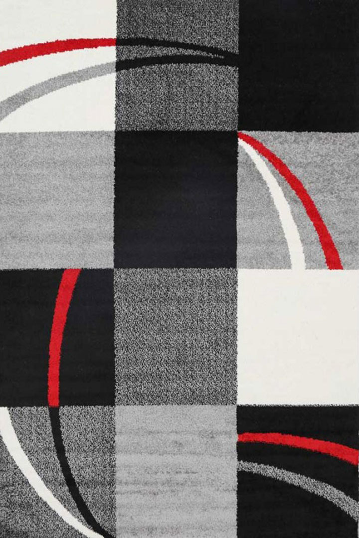 Attila Modern Square Pattern Rugs 25717-96 - Click Image to Close