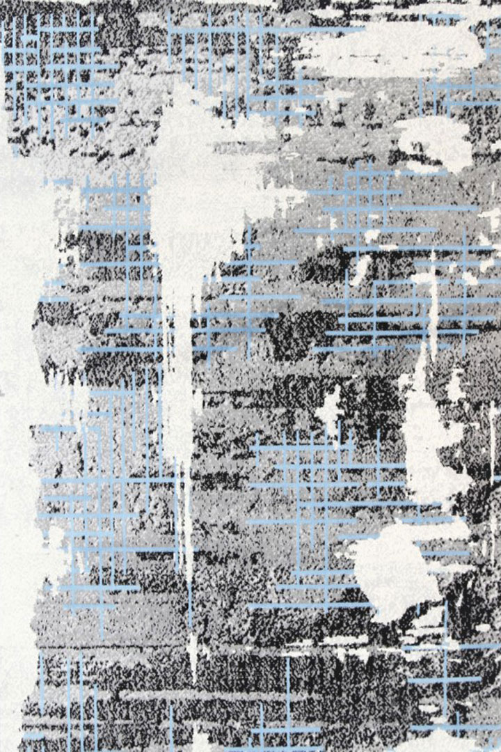 Ellie Contemporary Abstract Rugs 2316A L.Blue D.Grey - Click Image to Close