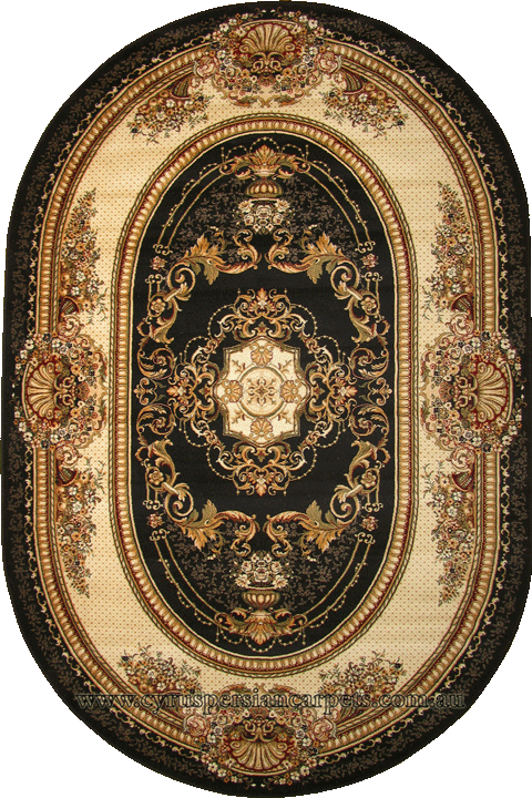 First Class Wool Traditional Oval Rug 294-41467 - Click Image to Close
