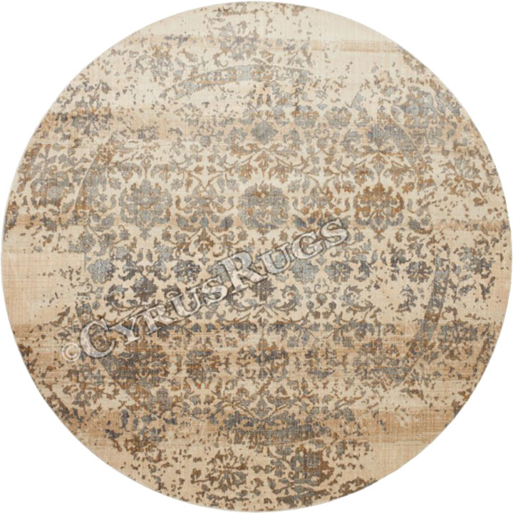 Madelaine Contemporary Round Rugs 4-FE4-W - Click Image to Close