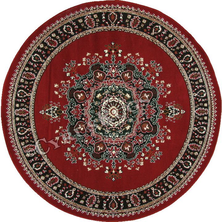 Bello Traditional Medallion Round Rugs 99-R10 - Click Image to Close