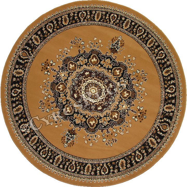 Bello Traditional Medallion Round Rugs 99-B40 - Click Image to Close